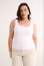 Harmony Square Neck Tank Optic White
