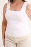 Harmony Square Neck Tank Optic White