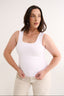Harmony Square Neck Tank Optic White