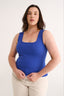 Harmony Square Neck Tank Cobalt