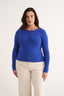 Caterina Snap Button Top Cobalt