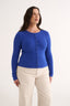 Caterina Snap Button Top Cobalt