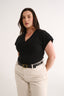 Kelly V Neck T-Shirt Black