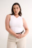Holly High V Neck Tank Optic White