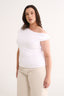 Valentina Off Shoulder Top Optic White