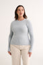 Carina Classic Long Sleeve Stone Blue