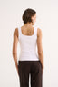 Harmony Square Neck Tank Optic White