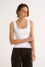 Harmony Square Neck Tank Optic White