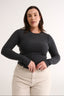 Carina Classic Long Sleeve Charcoal Marle