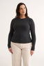 Carina Classic Long Sleeve Charcoal Marle