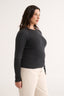 Carina Classic Long Sleeve Charcoal Marle