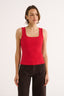 Harmony Square Neck Tank Radiant Red