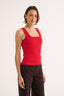 Harmony Square Neck Tank Radiant Red