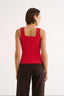 Harmony Square Neck Tank Radiant Red