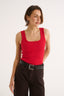 Harmony Square Neck Tank Radiant Red