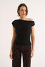 Valentina Off Shoulder Top Black
