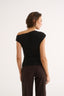 Valentina Off Shoulder Top Black