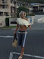 Estelle Off Shoulder T-Shirt Butter - Final Sale